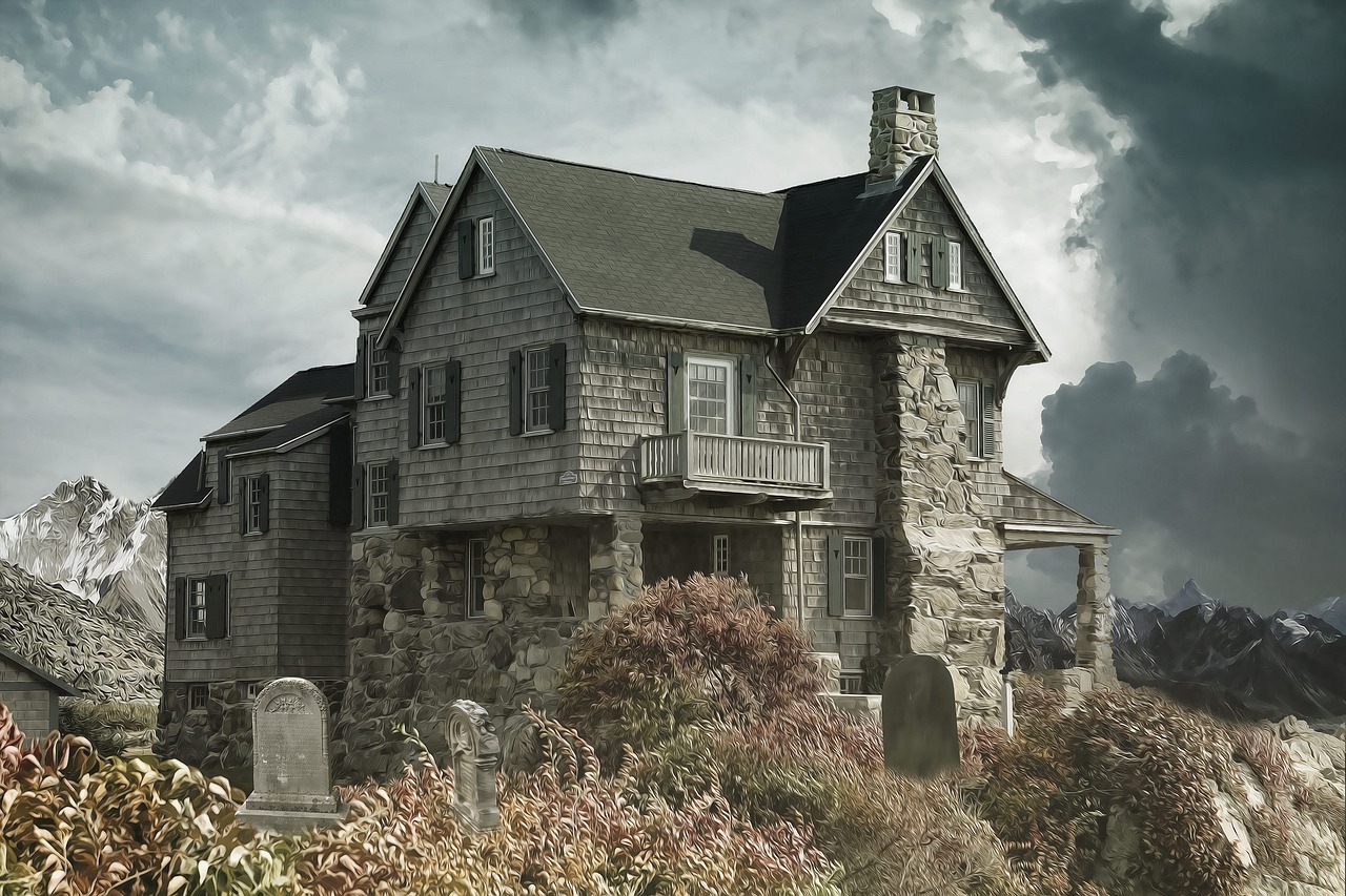 house, cemetery, haunted house-2187170.jpg